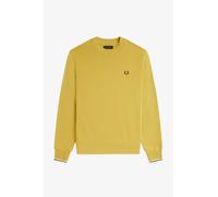 Fred Perry Felpa Girocollo Misto Cotone Giallo - Taglia M Abbigliamento Uomo