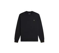 Fred Perry, Felpa Girocollo Uomo, Nero , M