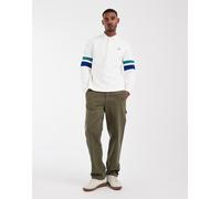 Fred Perry - Tipped Sleeve Collared Sweat Bianco - Abbigliamento M Bianco