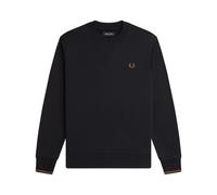 Fred Perry, Felpa Girocollo Uomo, Nero , L