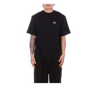 Fred Perry - Front Logo T-Shirt - -Tops -Uomo -Nero -L