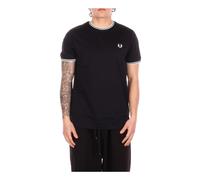Fred Perry - Front Logo T-shirt - -Tops -Uomo -Nero -XL