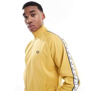 Fred Perry - Giacca sportiva gialla con fettuccia a contrasto-Giallo S