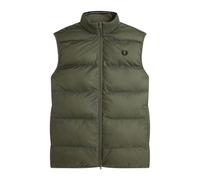Fred Perry Gilet imbottito isolante con corona di alloro, verde, Corona di alloro verde, M