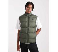 Fred Perry - Gilet termico color kaki-Verde 2XL