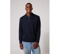 Fred Perry - Half Zip Collared Sweatshirt Marine - Abbigliamento M Marine