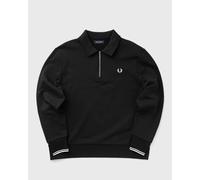 Fred Perry HALF ZIP COLLARED SWEATSHIRT men Half-Zips black in taglia:XL