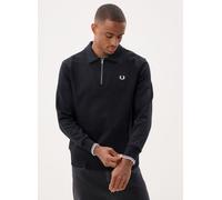 Fred Perry - Half Zip Collared Sweatshirt Nero - Abbigliamento M Nero