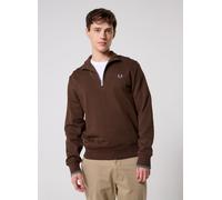 Fred Perry - HALF ZIP SWEATSHIRT Marrone - Abbigliamento M Marrone