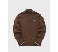 Fred Perry HALF ZIP SWEATSHIRT men Half-Zips brown in taglia:L