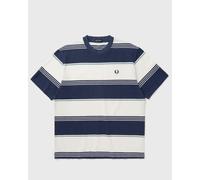 Fred Perry HEAVYWEIGHT STRIPED T-SHIRT men Shortsleeves blue in taglia:XXL