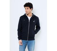 Fred Perry HOODED ZIP THROUGH SWEATSHIRT men Hoodies|Zippers blue in taglia:M