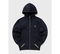 Fred Perry - Hooded Zip Through Sweatshirt Blu - Abbigliamento L Blu