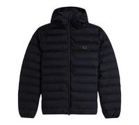 Fred Perry, ,Jackets ,Uomo ,Nero ,2XL Fred Perry Piumino Nero con Cappuccio - J8553 184