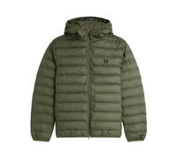 Fred Perry, ,Jackets ,Uomo ,Verde ,L Giacca Imbottita con Cappuccio