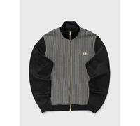 Fred Perry KNITTED FRONT TRACK JACKET men Track Jackets black in taglia:M