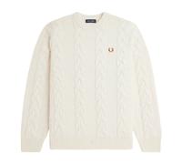 Fred Perry, ,Knitwear ,Donna ,Beige ,L Maglione in Lana Intrecciata