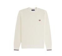 Fred Perry, ,Knitwear ,Uomo ,Bianco ,M Maglioni a collo rotondo