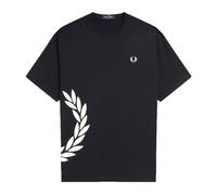 Fred Perry - Laurel Crown T-Shirt M2440 102 - - Tops - Uomo - Nero - L