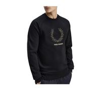 Fred Perry - Laurel Wreath Sweatshirt - - Sweatshirts & Hoodies - Uomo - Nero - S