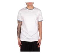 Fred Perry - Logo Front T-shirt - -Tops -Uomo -Bianco -M