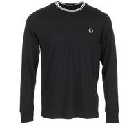 Fred Perry Long Sleeve Twin Tipped T-Shirt, Maglietta Uomo - L