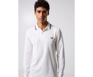 Fred Perry - Ls Twin Tipped Fp Shirt Bianco - Abbigliamento S Bianco