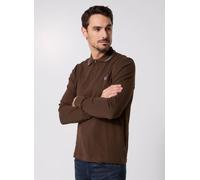 Fred Perry - Ls Twin Tipped Fp Shirt Marrone - Abbigliamento S Marrone