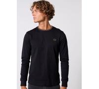 Fred Perry - Ls Twin Tipped T-Shirt Nero - Abbigliamento S Nero