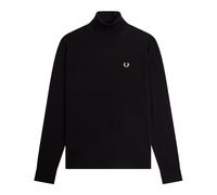 Fred Perry Maglia Dolcevita Logo Nero Uomo M