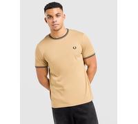 Fred Perry Maglia Twin Tipped, marrone S