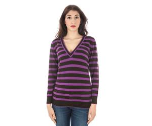 Fred Perry - Maglieria con Scollo a V - - Knitwear - Donna - Viola - M