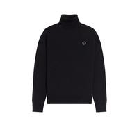Fred Perry Maglioncino Dolcevita Logo Nero Uomo L