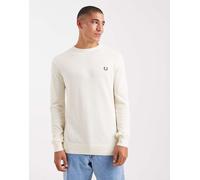 Fred Perry - Maglione in piqué color écru-Bianco XS