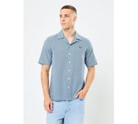 Fred Perry - MICROGINGHAM SEERSUCKER SHIRT Blu - Abbigliamento S Blu