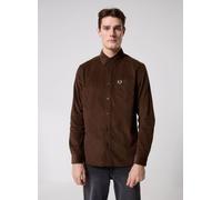 Fred Perry - Needle Cord Shirt Marrone - Abbigliamento XXL Marrone