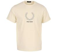 Fred Perry Outline Laurel Wreath, Maglietta da uomo, ecru, M