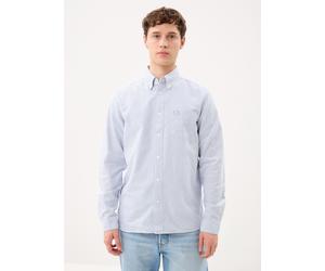Fred Perry - Oxford Stripe Shirt Blu - Abbigliamento M Blu