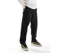 Fred Perry - Pantaloni dritti neri in twill-Nero W36