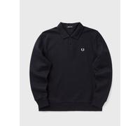 Fred Perry - Felpa stile polo in piqué blu navy con logo L