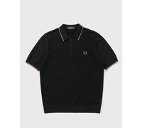 Fred Perry PIQUE STITCH KNITTED SHIRT men Polos black in taglia:L