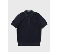 Fred Perry PIQUE STITCH KNITTED SHIRT men Polos blue in taglia:M
