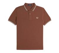 Fred Perry - Polo a Doppia Riga - - Tops - Uomo - Marrone - XL