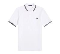 Fred Perry - Polo a Righe a Contrasto - - Tops - Uomo - Bianco - 2XL