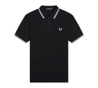 Fred Perry - Polo a righe doppie - - Tops - Uomo - Nero - XL