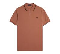 Fred Perry - Polo Arancione con Doppia Rigatura - - Tops - Uomo - Arancione - S