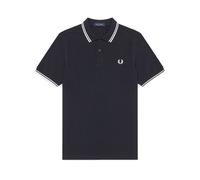 Fred Perry Polo Basica Blu Bianco Uomo M