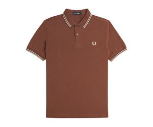 Fred Perry - Polo Classica a Doppia Riga - -Tops -Uomo -Marrone -L