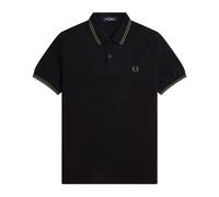 Fred Perry - Polo Classica in Cotone con Doppia Striscia - - Tops - Uomo - Nero - S