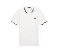 Fred Perry - Polo con Colletto a Righe - - Tops - Uomo - Bianco - S